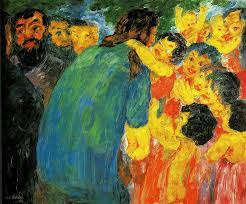 Emil Nolde - Le Christ et les enfants