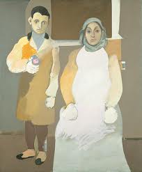 The artist and his mother / 152 cm x 127 cm 